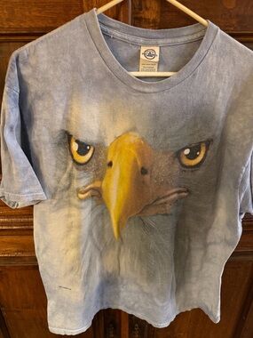 Delta Pro Weight The Eagle tshirt Vincent Hie 2011 in Light Blue tie dye